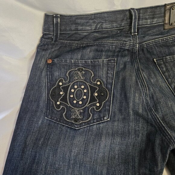 X-Ray Blue Denim Light Distressed Jeans (33) - Picture 7 of 10